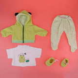 Maxbell Cute Printing Clothes Suit Green for 22-23inch Reborn Doll Outfit Accessory - Aladdin Shoppers