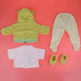 Maxbell Cute Printing Clothes Suit Green for 22-23inch Reborn Doll Outfit Accessory - Aladdin Shoppers