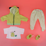 Maxbell Cute Printing Clothes Suit Green for 22-23inch Reborn Doll Outfit Accessory - Aladdin Shoppers