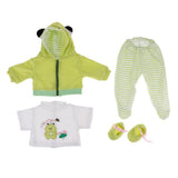 Maxbell Cute Printing Clothes Suit Green for 22-23inch Reborn Doll Outfit Accessory - Aladdin Shoppers
