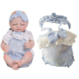 Maxbell Cute Rompers Bowknot Headband Suit Clothes for 10-11inch Baby Boy Girl Dolls - Aladdin Shoppers
