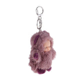 Maxbell Cute Sleeping Baby Doll Key Chain Keyring Bags Car Charm Pendant Dark Purple - Aladdin Shoppers