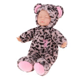 Maxbell Cute Soft Appease Leopard Stuffed Plush Doll Reborn Sleeping Baby Doll Gift - Aladdin Shoppers