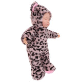 Maxbell Cute Soft Appease Leopard Stuffed Plush Doll Reborn Sleeping Baby Doll Gift - Aladdin Shoppers