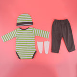 Maxbell Cute Striped Clothes Suit Green for 22-23inch Reborn Doll Outfit Accessory - Aladdin Shoppers