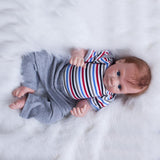 Maxbell Cute Striped Top & Gray Pants Suit for 20inch Reborn Doll Clothes Accessory - Aladdin Shoppers