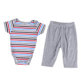 Maxbell Cute Striped Top & Gray Pants Suit for 20inch Reborn Doll Clothes Accessory - Aladdin Shoppers