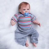 Maxbell Cute Striped Top & Gray Pants Suit for 20inch Reborn Doll Clothes Accessory - Aladdin Shoppers