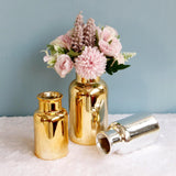 Maxbell Decorative Ceramic Vase Flower Display Tabletop Home Office Decor Gold L - Aladdin Shoppers