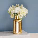 Maxbell Decorative Ceramic Vase Flower Display Tabletop Home Office Decor Gold L - Aladdin Shoppers