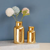 Maxbell Decorative Ceramic Vase Flower Display Tabletop Home Office Decor Gold S - Aladdin Shoppers