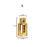 Maxbell Decorative Ceramic Vase Flower Display Tabletop Home Office Decor Gold S - Aladdin Shoppers