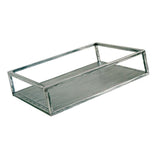 Maxbell Decorative Metal Serving Tray Vanity Storage Tray Silver Square - Aladdin Shoppers