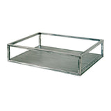 Maxbell Decorative Metal Serving Tray Vanity Storage Tray Silver Square - Aladdin Shoppers