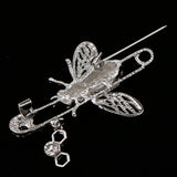 Maxbell Delicate Women Rhinestone Insect Bee Brooch PinS Clothing Decor Silver - Aladdin Shoppers