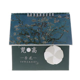 Maxbell Desk Storage Box Organizer Stationery Box & Desktop Calendar Apricot Flower - Aladdin Shoppers