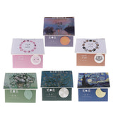 Maxbell Desk Storage Box Organizer Stationery Box & Desktop Calendar Apricot Flower - Aladdin Shoppers