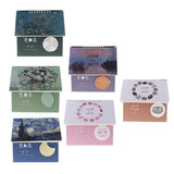 Maxbell Desk Storage Box Organizer Stationery Box & Desktop Calendar Apricot Flower - Aladdin Shoppers