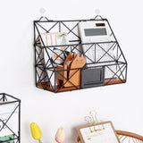 Maxbell Desktop Storage Shelves Racks Wall Hanging Book Magazine Holder Double - Aladdin Shoppers