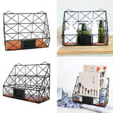 Maxbell Desktop Storage Shelves Racks Wall Hanging Book Magazine Holder Double - Aladdin Shoppers