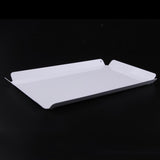 Maxbell Desktop Storage Tray Home Hotel Service Tray Metal Jewelry Organizer White - Aladdin Shoppers