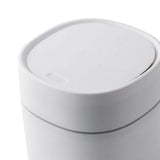 Maxbell Desktop Trashcan Covered Dustbin for Living Room Desk White with SnapLid - Aladdin Shoppers