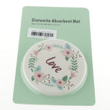 Maxbell Diatom Cup Coasters Water Absorption Insulation Mug Mat Pad Round Love - Aladdin Shoppers