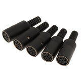 Maxbell DIN Mini Pin Female Plug Audio Jack Connector for Keyboard/Mouse DIY 6 Pin - Aladdin Shoppers
