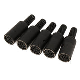Maxbell DIN Mini Pin Female Plug Audio Jack Connector for Keyboard/Mouse DIY 8 Pin - Aladdin Shoppers