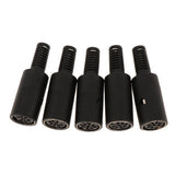 Maxbell DIN Mini Pin Female Plug Audio Jack Connector for Keyboard/Mouse DIY 8 Pin - Aladdin Shoppers