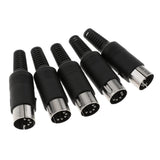 Maxbell DIN Mini Pin Male Plug Audio Jack Connector for Keyboard/Mouse DIY 5 Pin - Aladdin Shoppers