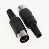 Maxbell DIN Mini Pin Male Plug Audio Jack Connector for Keyboard/Mouse DIY 5 Pin - Aladdin Shoppers