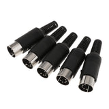 Maxbell DIN Mini Pin Male Plug Audio Jack Connector for Keyboard/Mouse DIY 5 Pin - Aladdin Shoppers