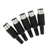 Maxbell DIN Mini Pin Male Plug Audio Jack Connector for Keyboard/Mouse DIY 5 Pin - Aladdin Shoppers