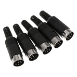 Maxbell DIN Mini Pin Male Plug Audio Jack Connector for Keyboard/Mouse DIY 6 Pin - Aladdin Shoppers