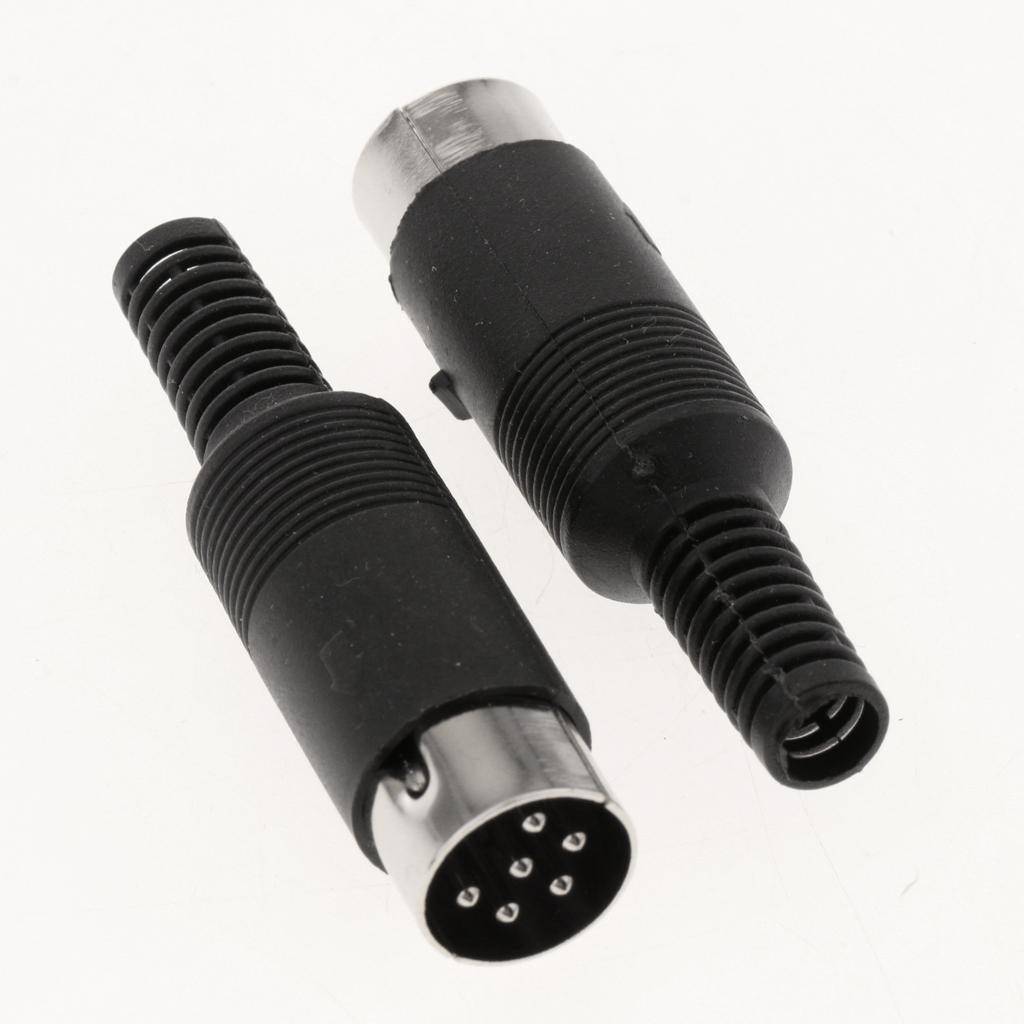 ⚡️Buy Maxbell DIN Mini Pin Male Plug Audio Jack Connector for Keyboard ...