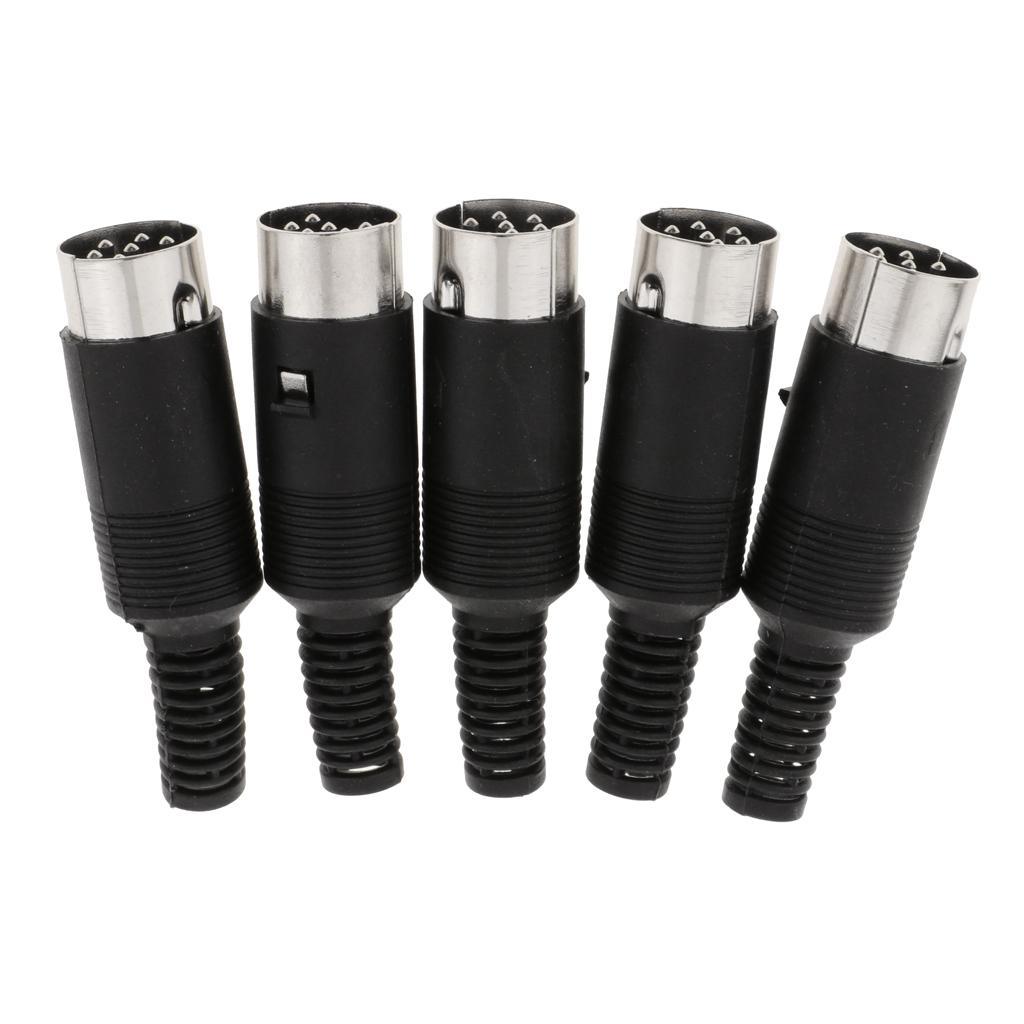 ⚡️Buy Maxbell DIN Mini Pin Male Plug Audio Jack Connector for Keyboard ...
