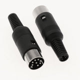 Maxbell DIN Mini Pin Male Plug Audio Jack Connector for Keyboard/Mouse DIY 8 Pin - Aladdin Shoppers