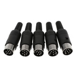 Maxbell DIN Mini Pin Male Plug Audio Jack Connector for Keyboard/Mouse DIY 8 Pin - Aladdin Shoppers