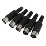 Maxbell DIN Mini Pin Male Plug Audio Jack Connector for Keyboard/Mouse DIY 8 Pin - Aladdin Shoppers