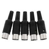 Maxbell DIN Mini Pin Male Plug Audio Jack Connector for Keyboard/Mouse DIY 8 Pin - Aladdin Shoppers