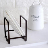 Maxbell Dish Drainer Metal Dish Drying Rack Dinner Plates Rack Stand Holder Black - Aladdin Shoppers