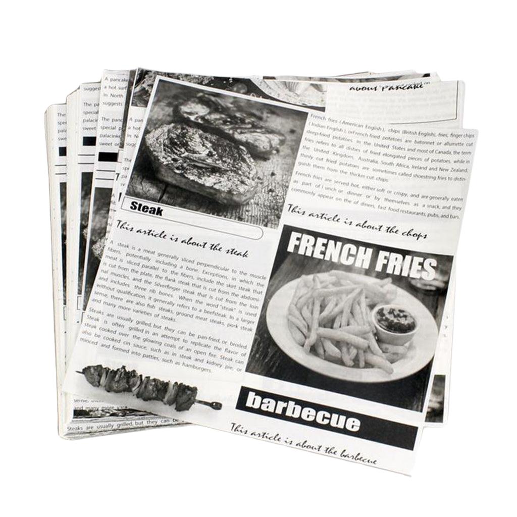 Maxbell Disposable Oil Paper French Fries Cup Fried Popcorn Storage Box English - Aladdin Shoppers