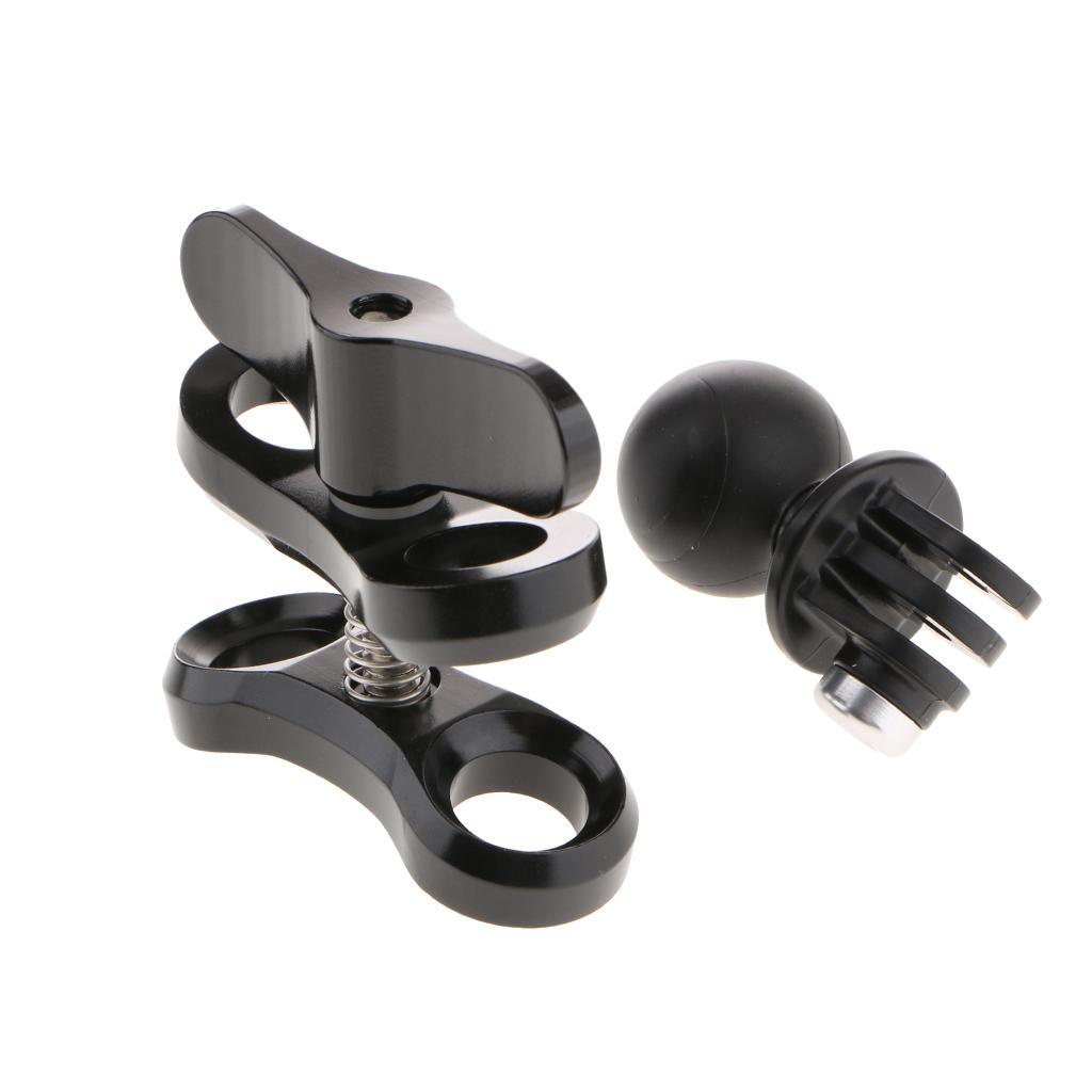 Maxbell Diving Light Butterfly-type Clamp Clip + Ball Adapter For Gopro Hero 5 4 3+ 3 Action Camera - Aladdin Shoppers