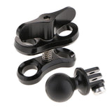 Maxbell Diving Light Butterfly-type Clamp Clip + Ball Adapter For Gopro Hero 5 4 3+ 3 Action Camera - Aladdin Shoppers
