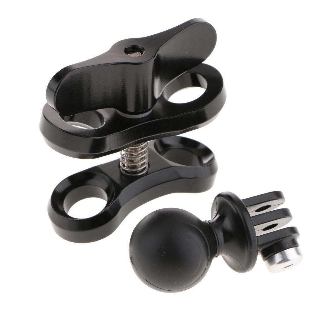 Maxbell Diving Light Butterfly-type Clamp Clip + Ball Adapter For Gopro Hero 5 4 3+ 3 Action Camera - Aladdin Shoppers