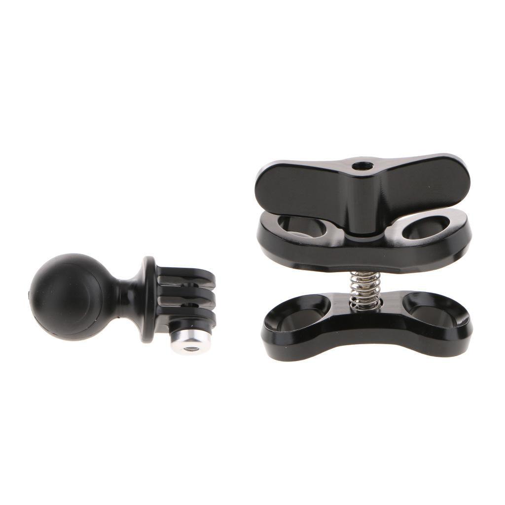 Maxbell Diving Light Butterfly-type Clamp Clip + Ball Adapter For Gopro Hero 5 4 3+ 3 Action Camera - Aladdin Shoppers