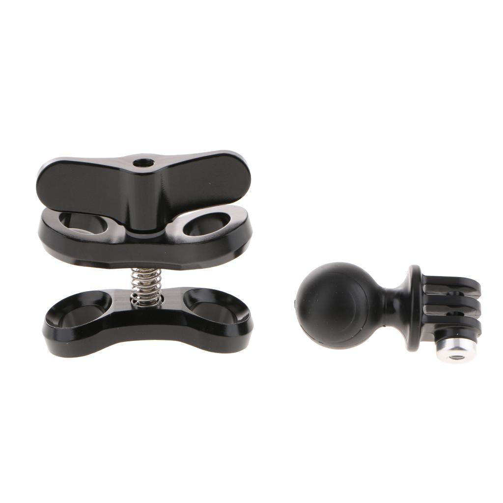 Maxbell Diving Light Butterfly-type Clamp Clip + Ball Adapter For Gopro Hero 5 4 3+ 3 Action Camera - Aladdin Shoppers