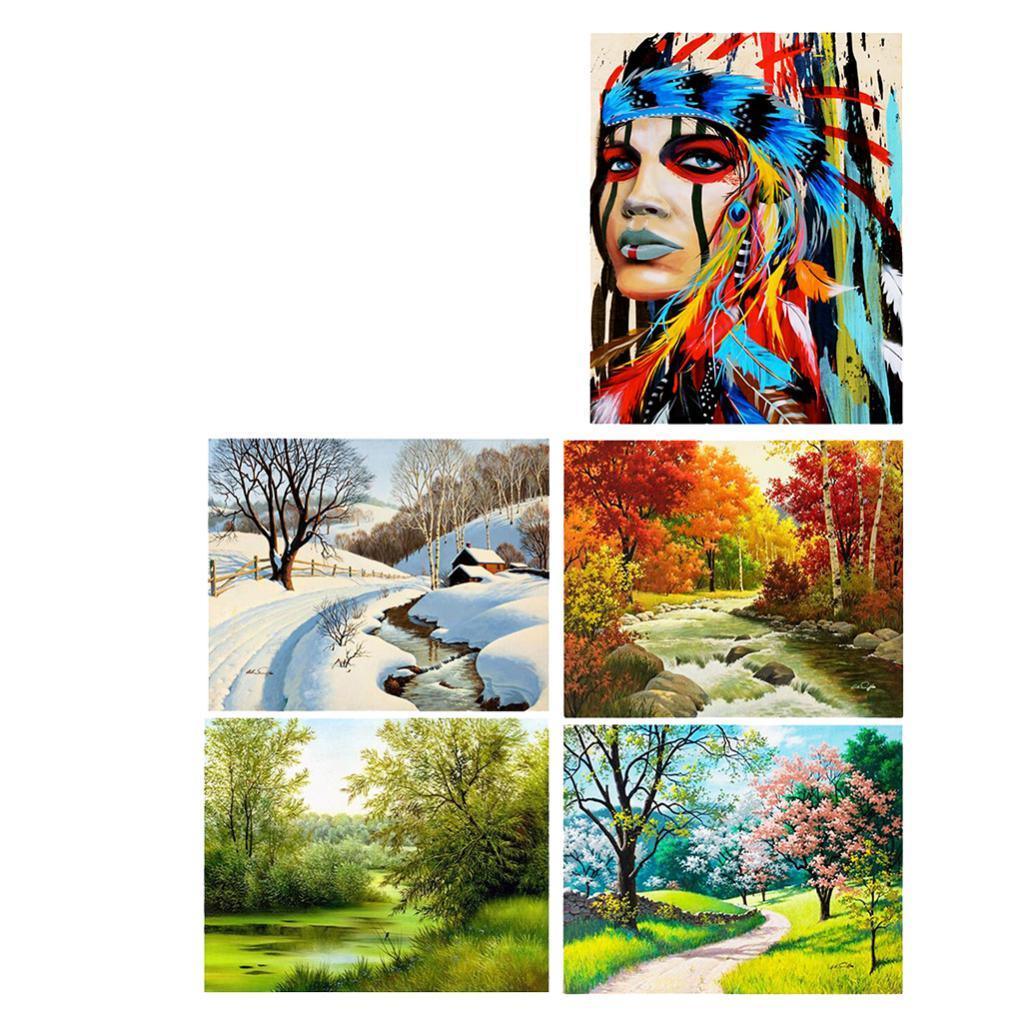 Maxbell DIY 5D Diamond Painting With Stitch Kit Indians Picture For Home Decor - Aladdin Shoppers