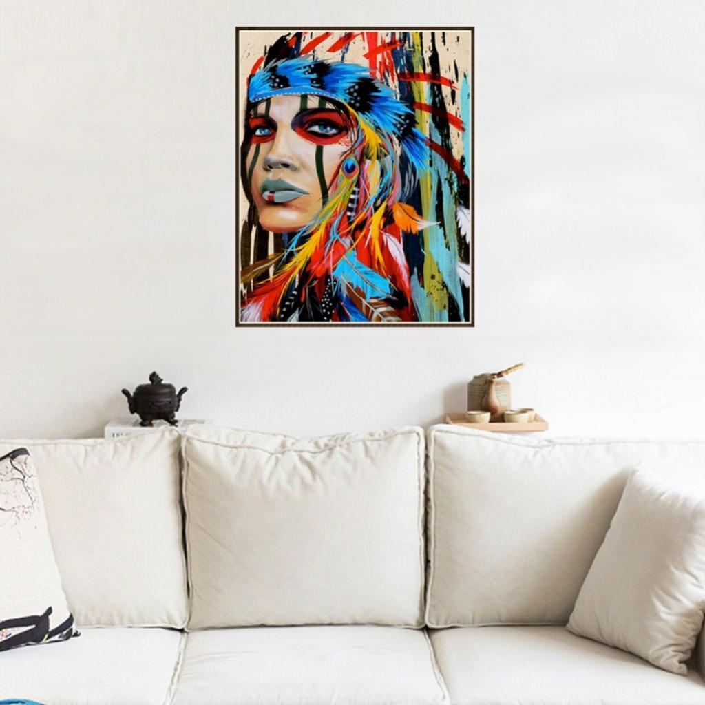 Maxbell DIY 5D Diamond Painting With Stitch Kit Indians Picture For Home Decor - Aladdin Shoppers